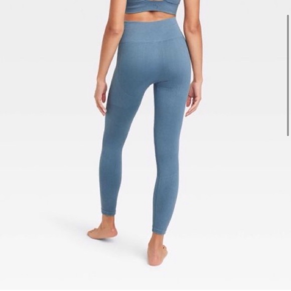Target joylab blue ribbed leggings - Picture 2 of 7